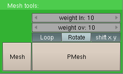 Mesh-Menue von MorphMesh