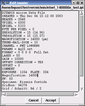 Header Editor in Autokontrast