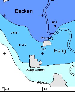 Schwellen- Hang- und Beckenfazies des Zechstein der Niederrheinischen Bucht